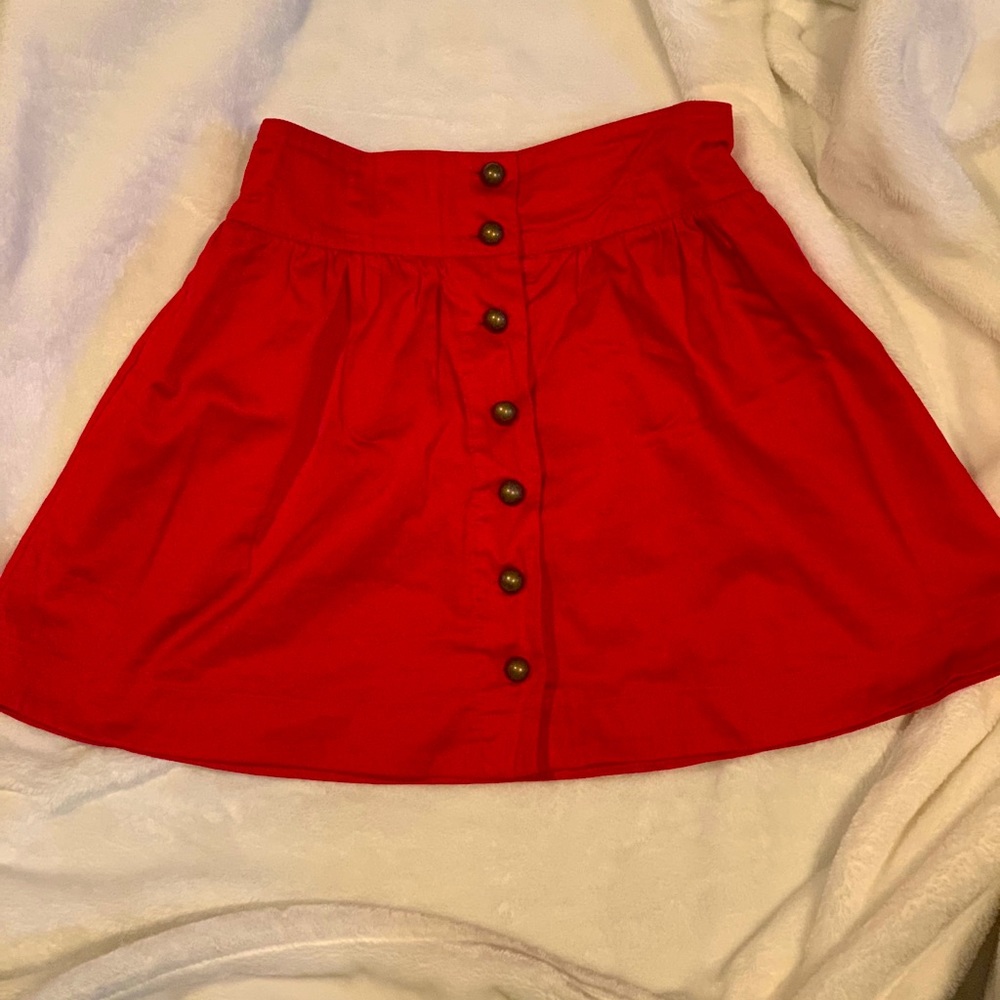 High Waisted Military Skirt